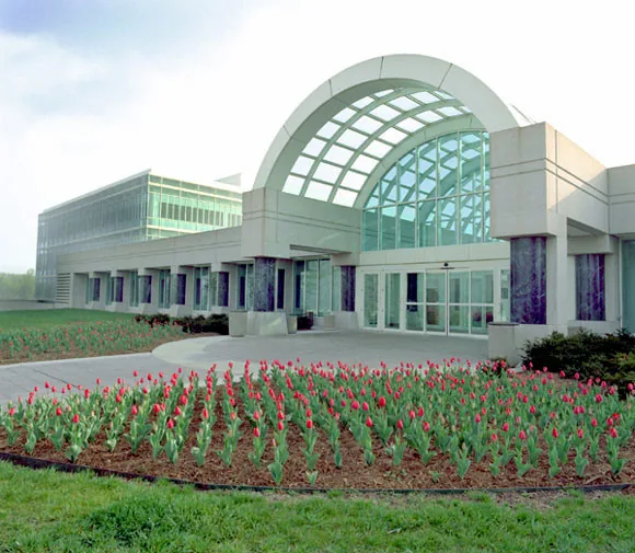 The entrance to the Central Intelligence Agency's headquarters, circa the late 1990s or early 2000s.