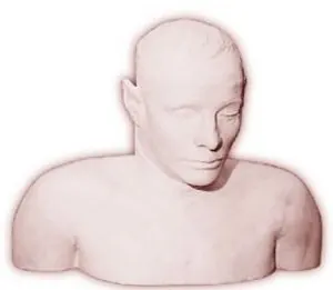 Image of the plaster cast of the dead man found on Somerton Beach, Adelaide, on the morning of 1 December 1948. (see Taman Shud case)