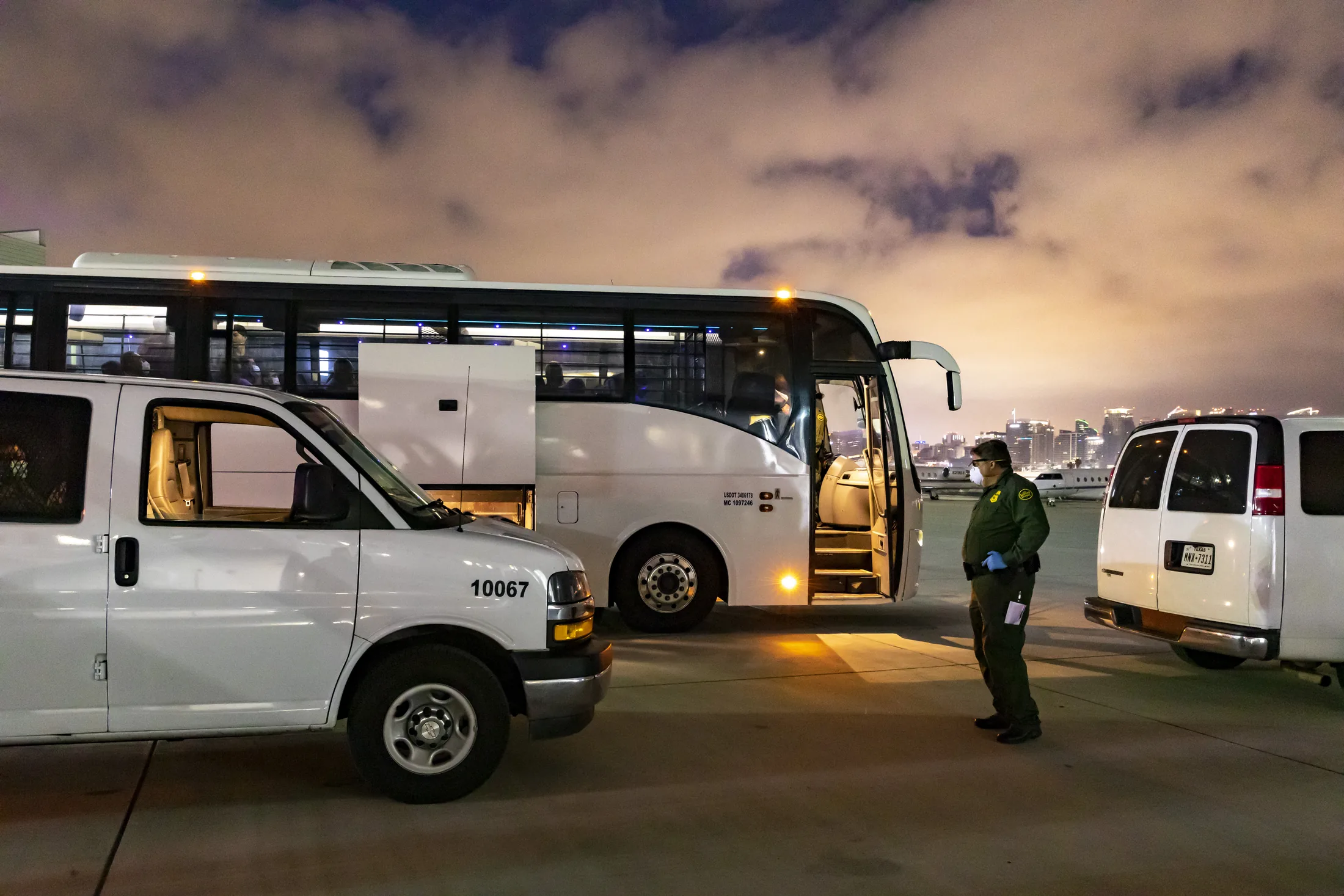 U.S. Border Patrol (USBP) San Diego Sector (SDC), in collaboration with Immigration and Customs Enforcement (ICE), began transporting Mexican nationals with repatriations back to their country of origin via air flight. All individuals were