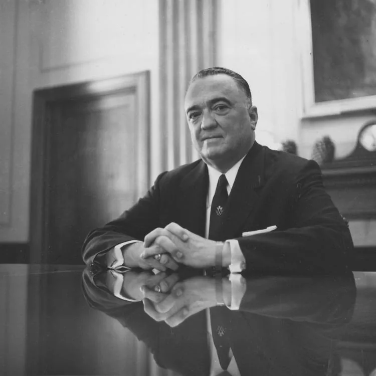 John Edgar Hoover, director of the Federal Bureau of Investigation, is shown in this May 1959 photograph.