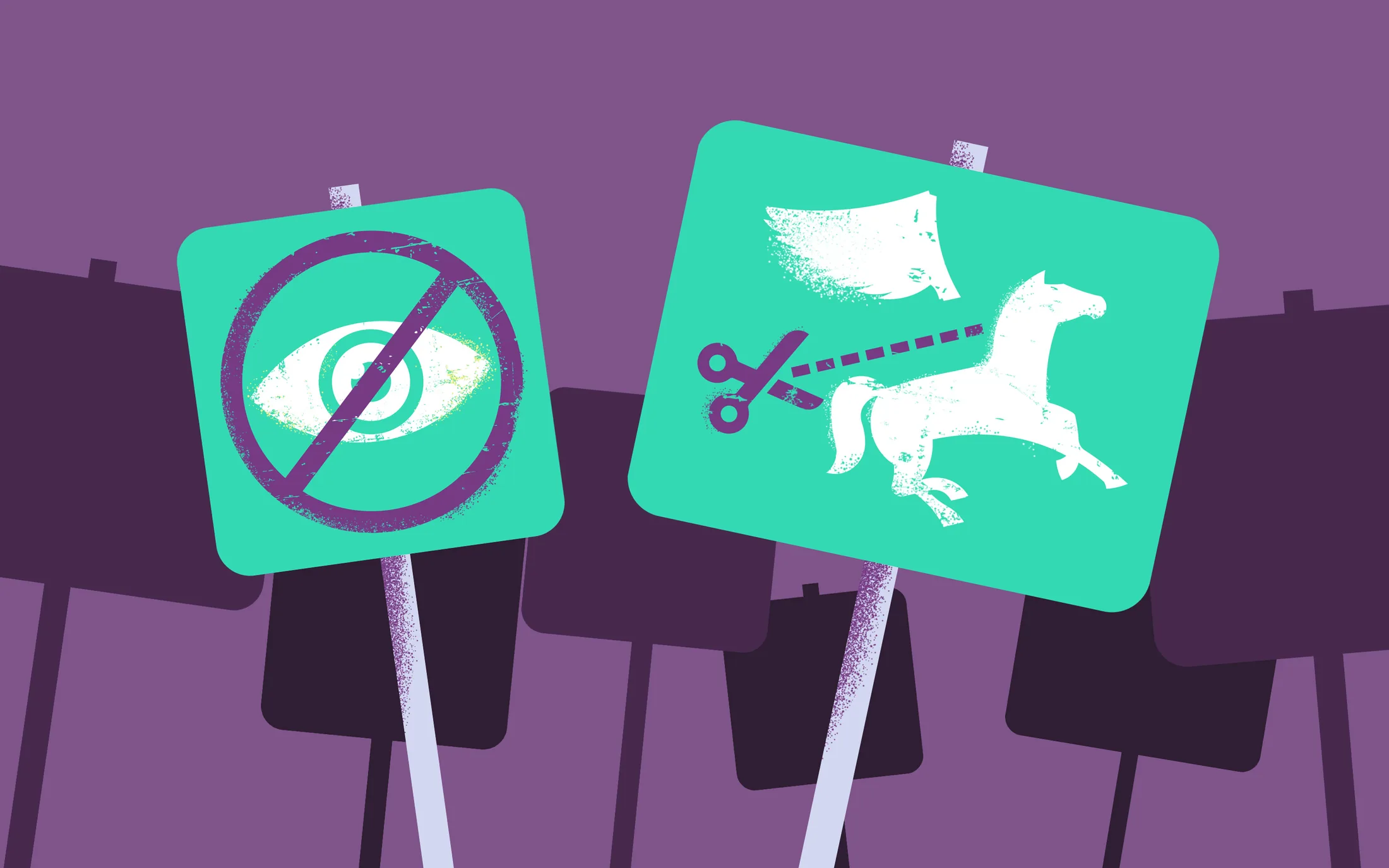 Illustration for “El Estado mexicano debe esclarecer el uso de Pegasus y garantizar su no repetición, piden organizaciones ante la CIDH“ (Mexican Government must clarify the use of Pegasus and guarantee non-repetition, request organizations