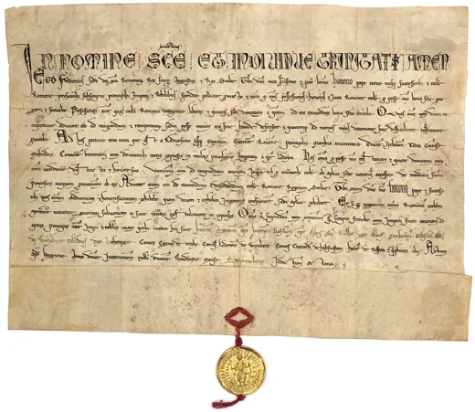 Frederick II, King of Sicily, swears an oath to Pope Honorius III, in which he undertakes to protect and preserve the possessions of the Roman Catholic Church, to defend the Reign of Sicily, and to confirm such engagements in the future, wh