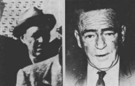Tramp C (left) compared to Fred Crisman , derived from File:House Select Committee on Assassinations - JFK exhibit F-174 Tramp C and Crisman.png