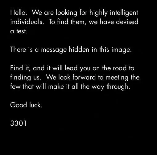 Cicada 3301 — Anonymous originating organisation — Internet puzzle and mystery