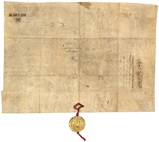 Frederick II, King of Sicily, swears an oath to Pope Honorius III, in which he undertakes to protect and preserve the possessions of the Roman Catholic Church, to defend the Reign of Sicily, and to confirm such engagements in the future, wh