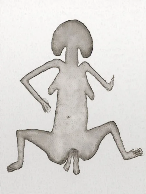 Illustration of a mushroom-headed woman giving birth, from a stone engraving at Göbekli Tepe, circa 9,600BC. The original stone engraving currently resides at the Şanlıurfa Archaeology and Mosaic Museum, Turkey
Reference Self-Revelation: A