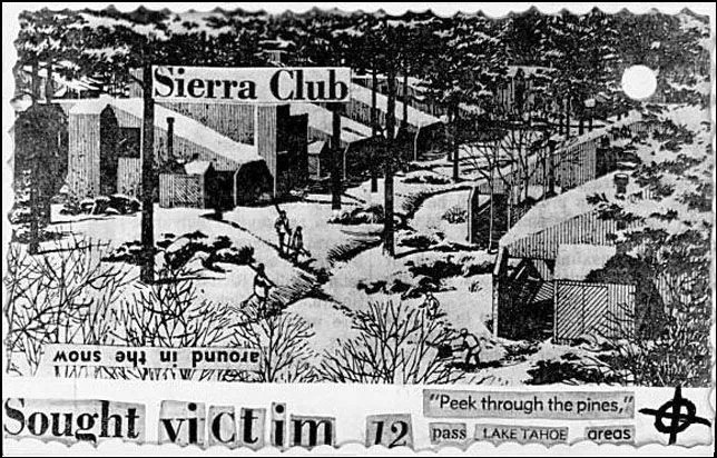Lake Tahoe card with message from Zodiac killer