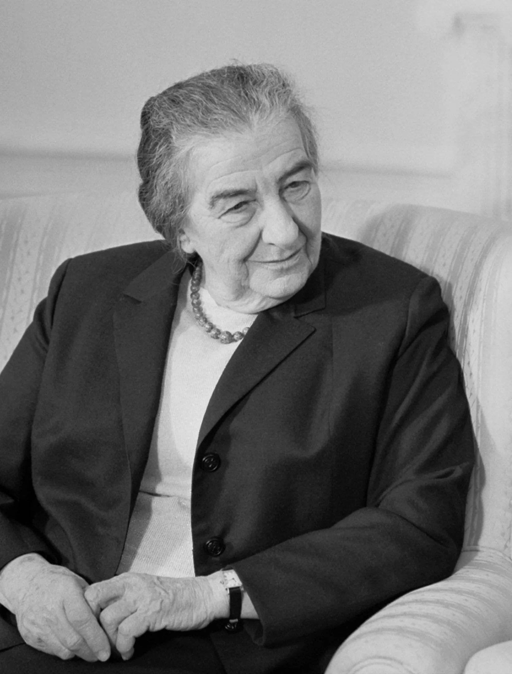 Golda Meir, Israeli PM.